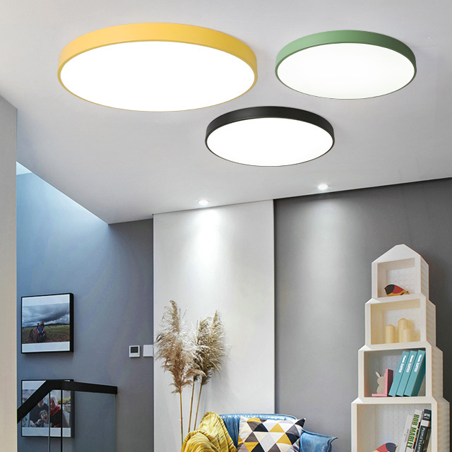 Modern LED Ceiling Light Contemporary Ceiling Lamps for Dining Room Round Surface Mounted Led Ceiling Lamp