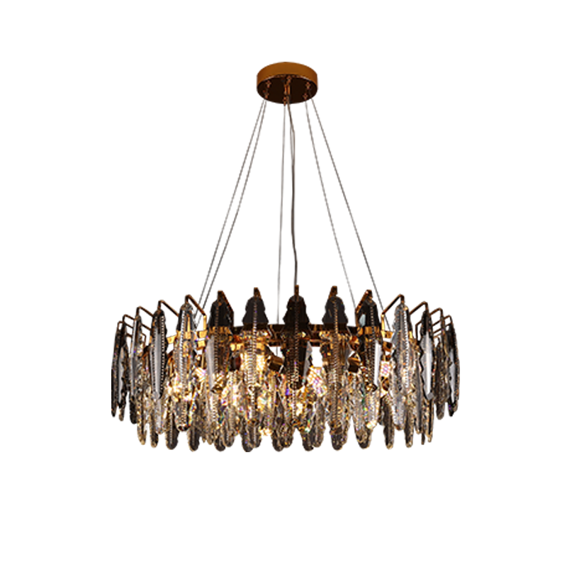 French Art Deco Chandelier Luxury Metal Pendant Light Fixture for Dining Room Modern Ceiling Hanging Lights