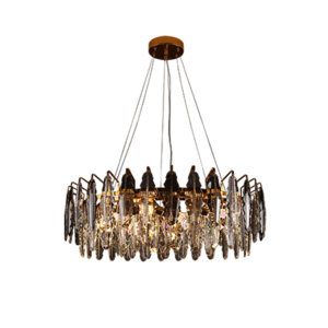 French Art Deco Chandelier Luxury Metal Pendant Light Fixture for Dining Room Modern Ceiling Hanging Lights