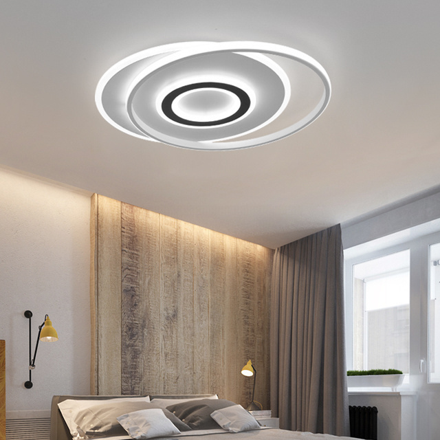 Minimalist Interior Ceiling Lighting Modern Design 3 Rings Led Aluminum Ceiling Lights Flush Mount Lamp Ceiling Light