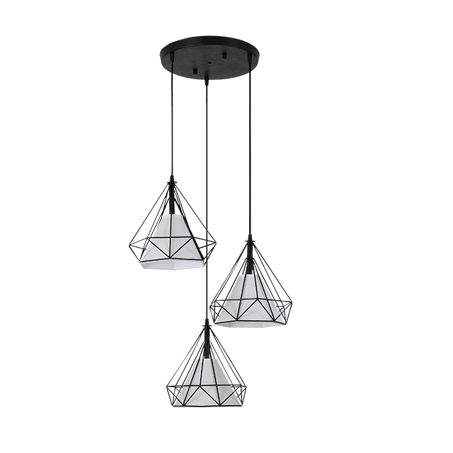 Simple Office Chandeliers Lighting Ceiling Lamps Hexagonal Led Hanging Lights