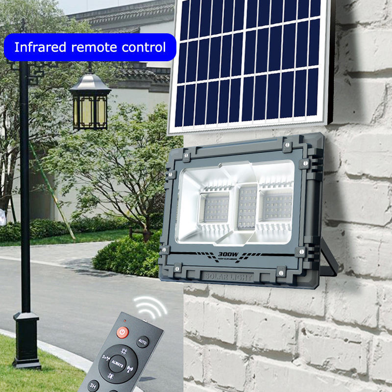 200watt Led Solar Light RGB Remote Control Flood Light Solar Powered Portable Rechargeable Outdoor Led Solar Flood Lights