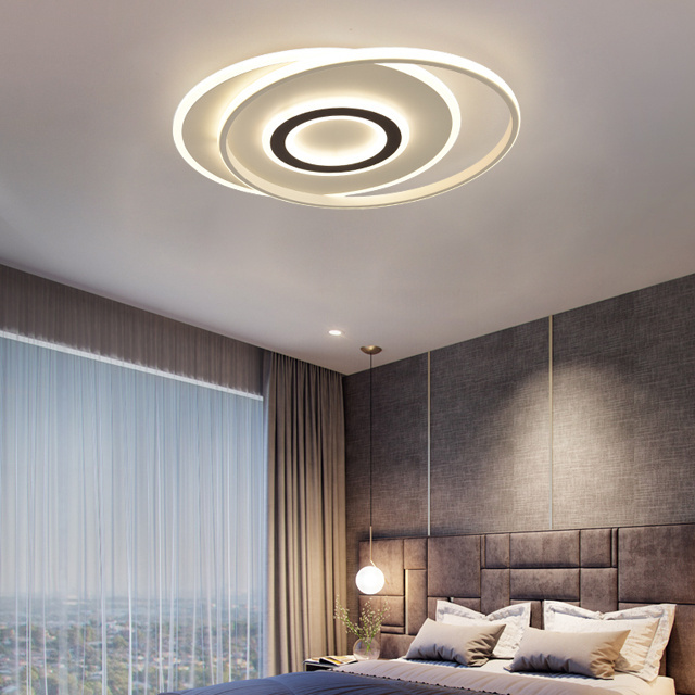 Minimalist Interior Ceiling Lighting Modern Design 3 Rings Led Aluminum Ceiling Lights Flush Mount Lamp Ceiling Light