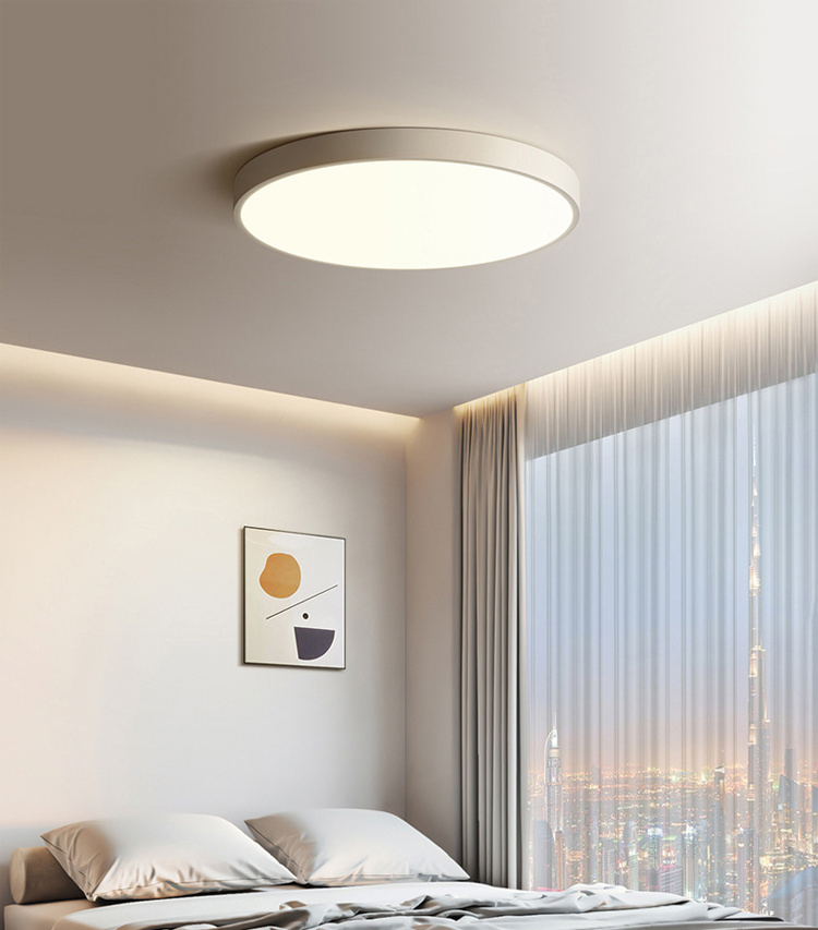 Triproof Ultra Thin Home Office Indoor Lighting Round Shape Modern Interior Decoration Lamp Led Ceiling Light