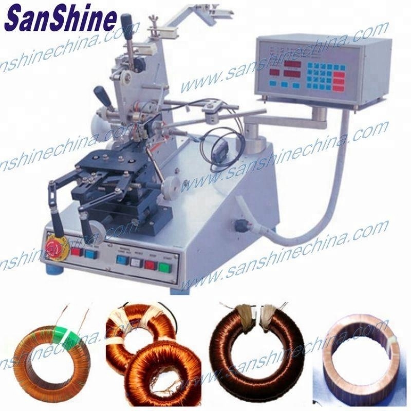 Small toroidal transformer winding machine