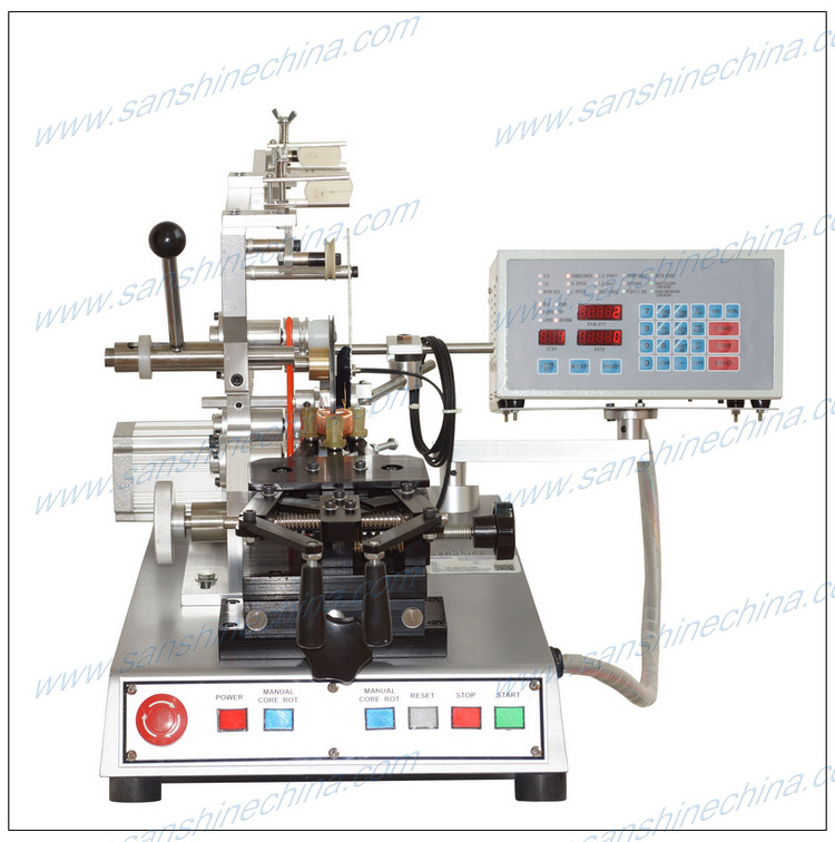 Small toroidal transformer winding machine