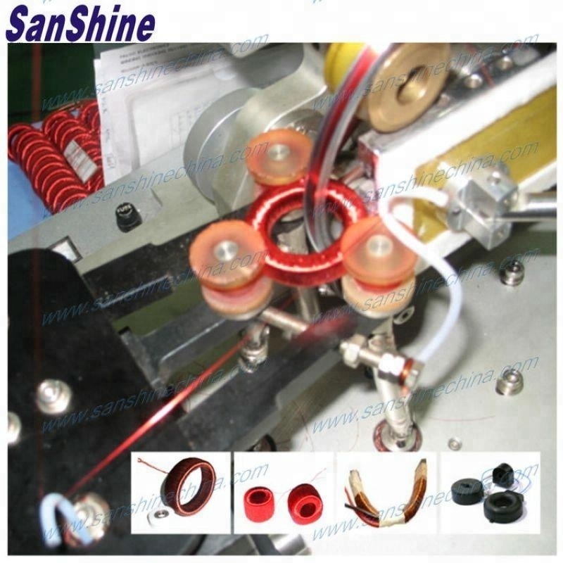 Small toroidal transformer winding machine