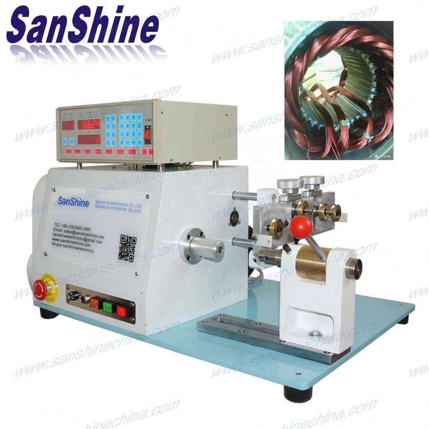 SANSHINE precise programmable automatic electric submersible motor stator winding machinery