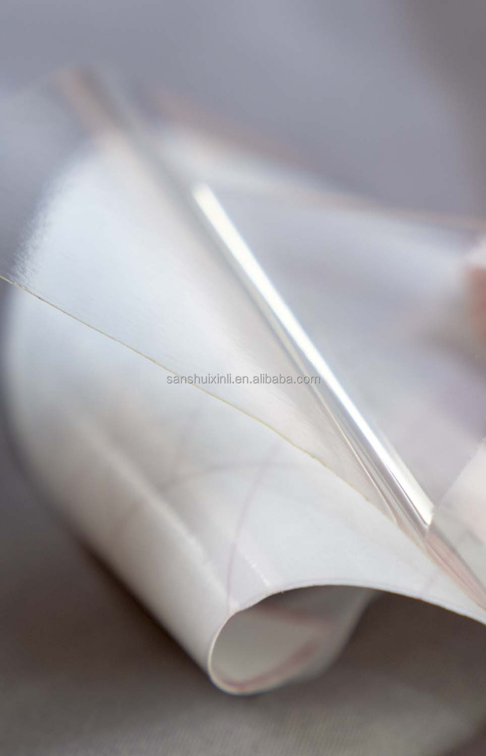 Transparent PET double-sided adhesive film rolls, paper liner, for mounting painting photo art