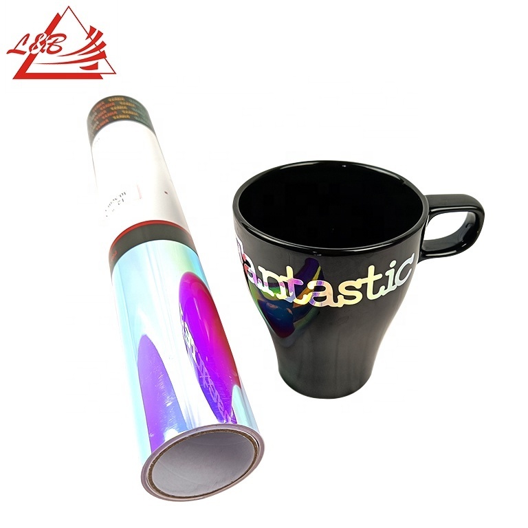 L&B Storage Rainbow Holographic Opal Craft self adhesive Vinyl Roll 12