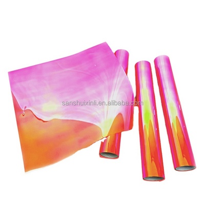 L&B 12" x 12" Durability Holographic Colorful Chrome Rainbow Vinyl DIY Craft - Self Adhesive Film Cutting PVC Vinyl Rolls