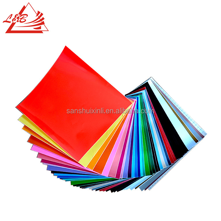 Hot Sales vinyl 12x12 sheets Multi Colors Craft Permanent DIY Cutting Vinyl Sheets Stickers