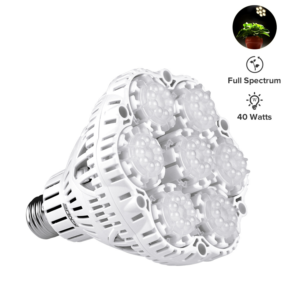 SANSI 36W E26 E27 Ceramic CRI 95 Full Spectrum Grow Light Led Bulb for Hydroponic Plants