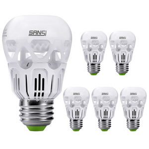 SANSI 6 Pack  A19 8W 17W 22W 27W Hollow-out SMD Ceramic Heat Sink Dimmable e27 e26  led Light Bulb LED Energy Saving Bulb