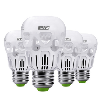 SANSI Wholesales Price 8W Led Light Bulb Raw Material Brightest E27 Led Bulb Industrial