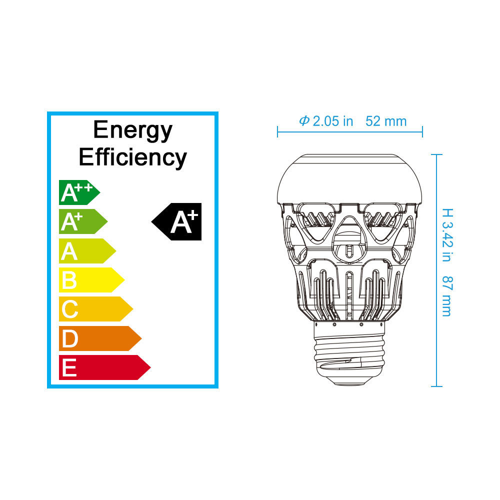 E27 8W LED SMD Cold Warm Temperature LED Emergency Ball Steep Lights LED Bulbs