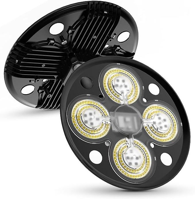 SANSI LED High Bay Shop Light 120/200W (800W/1300W MH/HPS Eqv.), 1 Pack 12000/20000 Lumens 5000K UFO LED High Bay Light