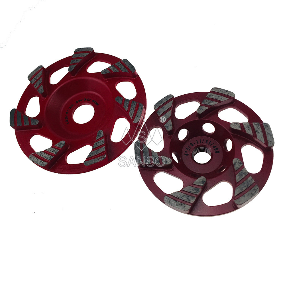 SANSO smoothly cutting marble polishing discs diamond cup wheel for grinding granite ceramic epoxy concrete floor coating