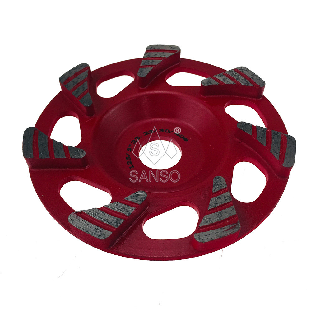 SANSO smoothly cutting marble polishing discs diamond cup wheel for grinding granite ceramic epoxy concrete floor coating