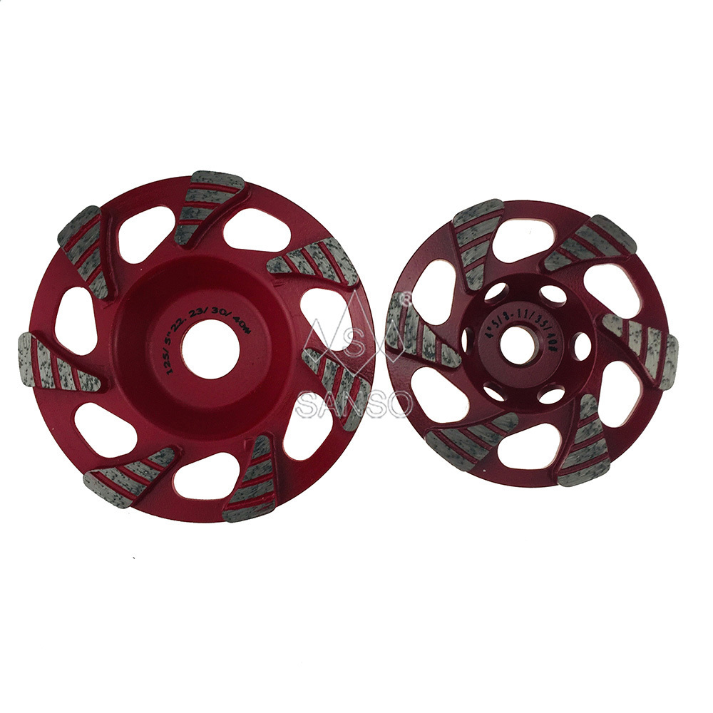 SANSO smoothly cutting marble polishing discs diamond cup wheel for grinding granite ceramic epoxy concrete floor coating