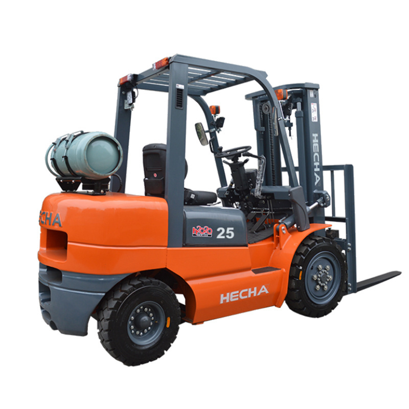 LPG gas 3 ton gasoline hydraulic forklift with bale clamp and pneumatic tire