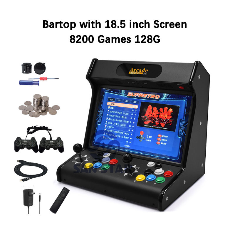 23000 Games Bartop Arcade Cabinet With Coin System 64G SD Card Bartop Pandora Bartop Arcade Game Machine