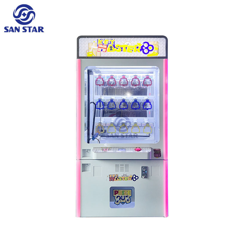 Amusement Park safe wall mounted lock key master arcade game vending machine for sale