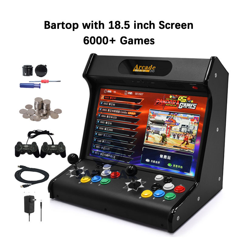 23000 Games Bartop Arcade Cabinet With Coin System 64G SD Card Bartop Pandora Bartop Arcade Game Machine