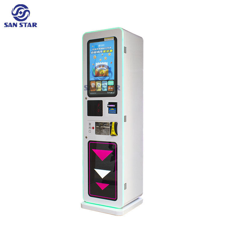 Amusement Park Token Exchange Machine Claw Crane Token Coin Change Exchange Machine Token Machine