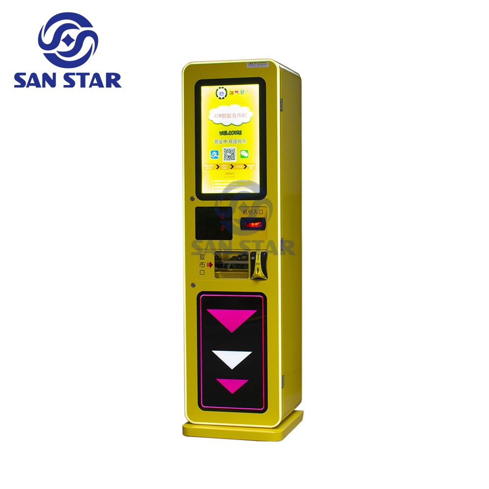 Amusement Park Token Exchange Machine Claw Crane Token Coin Change Exchange Machine Token Machine