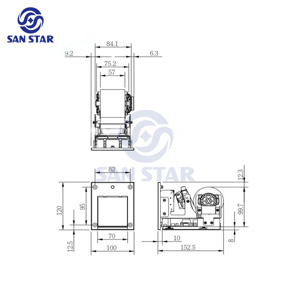 Thermal Print TGP-58CR Printer For Game Machine Arcade Skill Game Jamaican Game Machine Printer