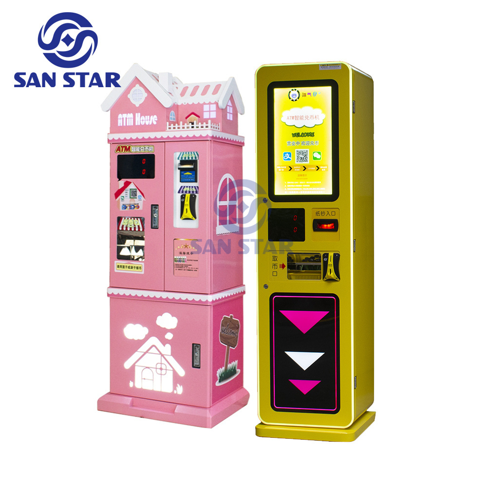 Amusement Park Token Exchange Machine Claw Crane Token Coin Change Exchange Machine Token Machine