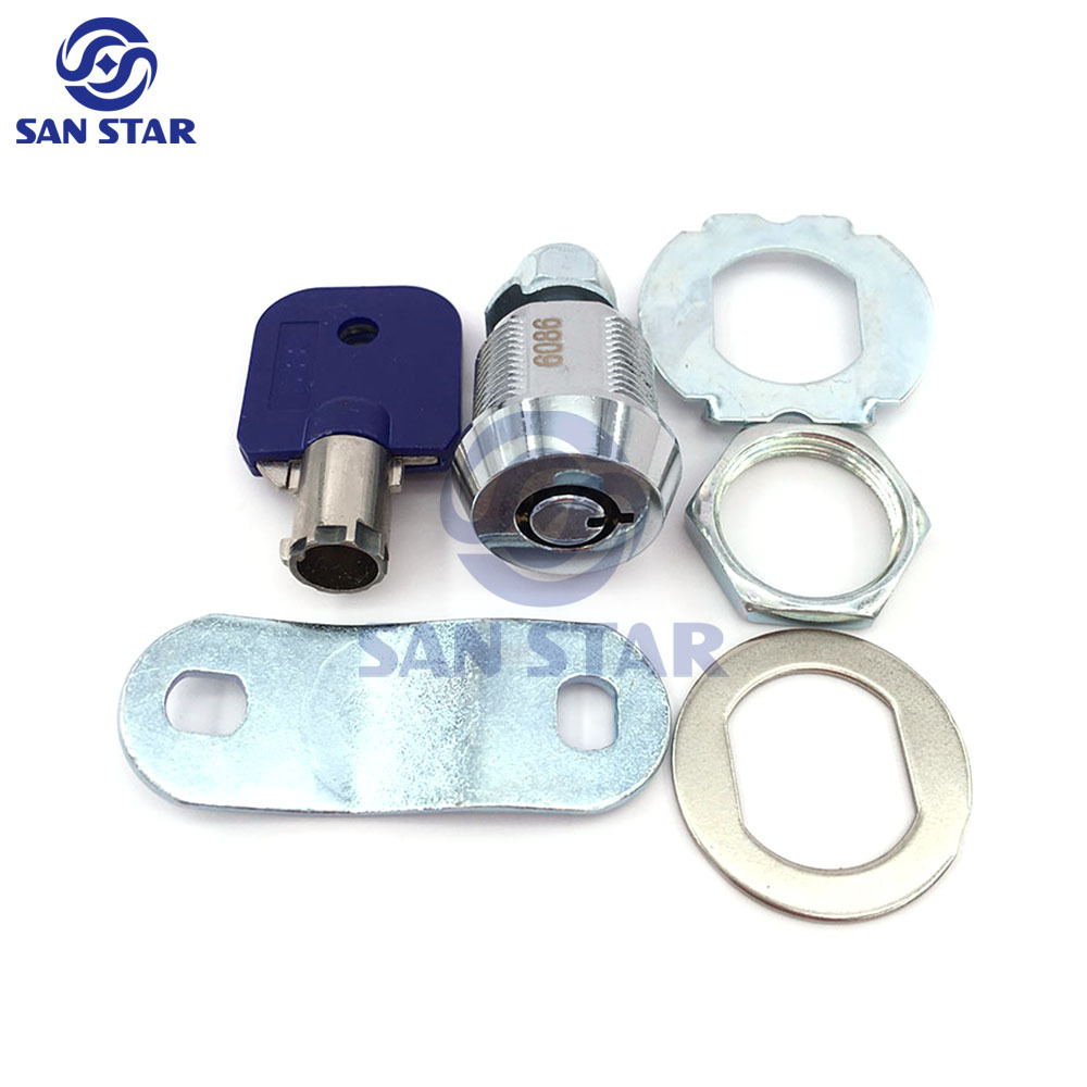 China wholesale fittings Zinc Alloy 17mm 10 Locks Cabinet Cam lock tubular cam lock for arcade machine