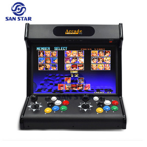 2 Player Bartop Arcade Machine with Coin System 128G SD Card Support Watch TV Retrocade Bartop Bartop Arcade Multi-game Machine