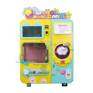 Magic cotton candy vending machine Automatic Spun Sugar Marshmallow Vending machine 152 Style cotton flower high quality