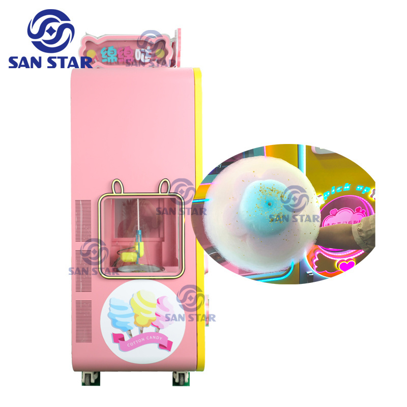 Magic cotton candy vending machine Automatic Spun Sugar Marshmallow Vending machine 152 Style cotton flower high quality