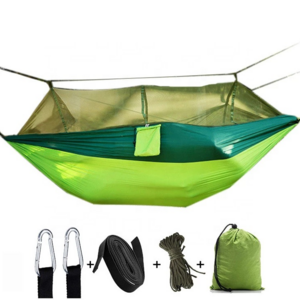 Hot Sale Camping Almohadones Para Hamacas De Jardin Swing Bed Outdoor Hanging Hammock With Mosquito Net