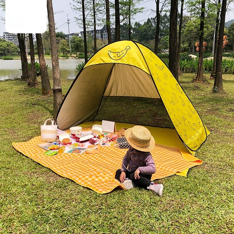 Professional Party Tents Camping Outdoor Umbrella Ultralight Folding Automatic Pop Up One Bedroom Beach Tent Sun Shelter