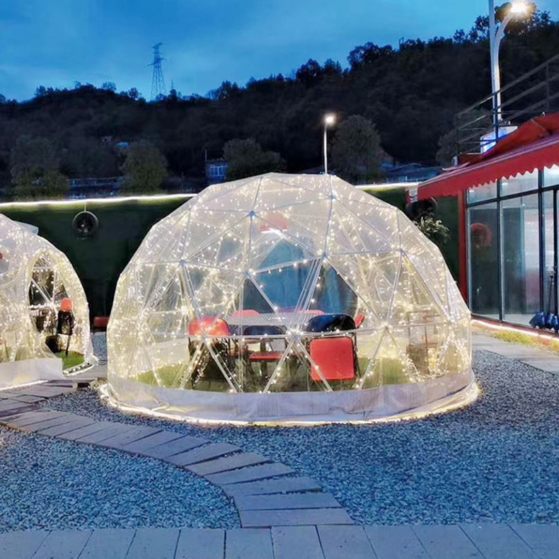 2023 new craze inflatable transparent tent Ball Restaurant outdoor inflatable igloo dome tent transparent clear tent