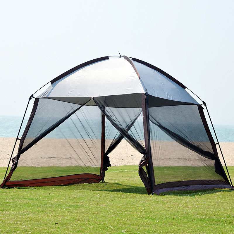 Outdoor Mesh Gauze Sun Shade Shelter Canopy Pergola Camping Tent Screen House For 5-8 Person Fishing Leisure Entertainment