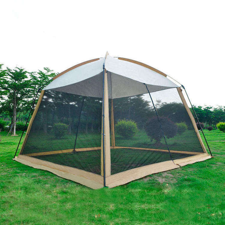 5-8 Person Waterproof Windproof Easy Setup Double Layer Family Camping Tent with Large Mesh Windows