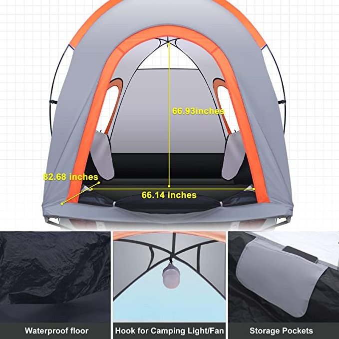 Pickup Truck Tent for 210D Oxford Pick up Tent & trailer tent for Camping with PU2000 Waterproof Coating 2 Person