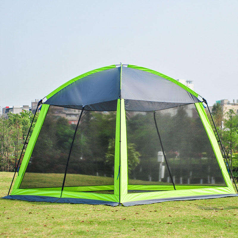 5-8 Person Waterproof Windproof Easy Setup Double Layer Family Camping Tent with Large Mesh Windows