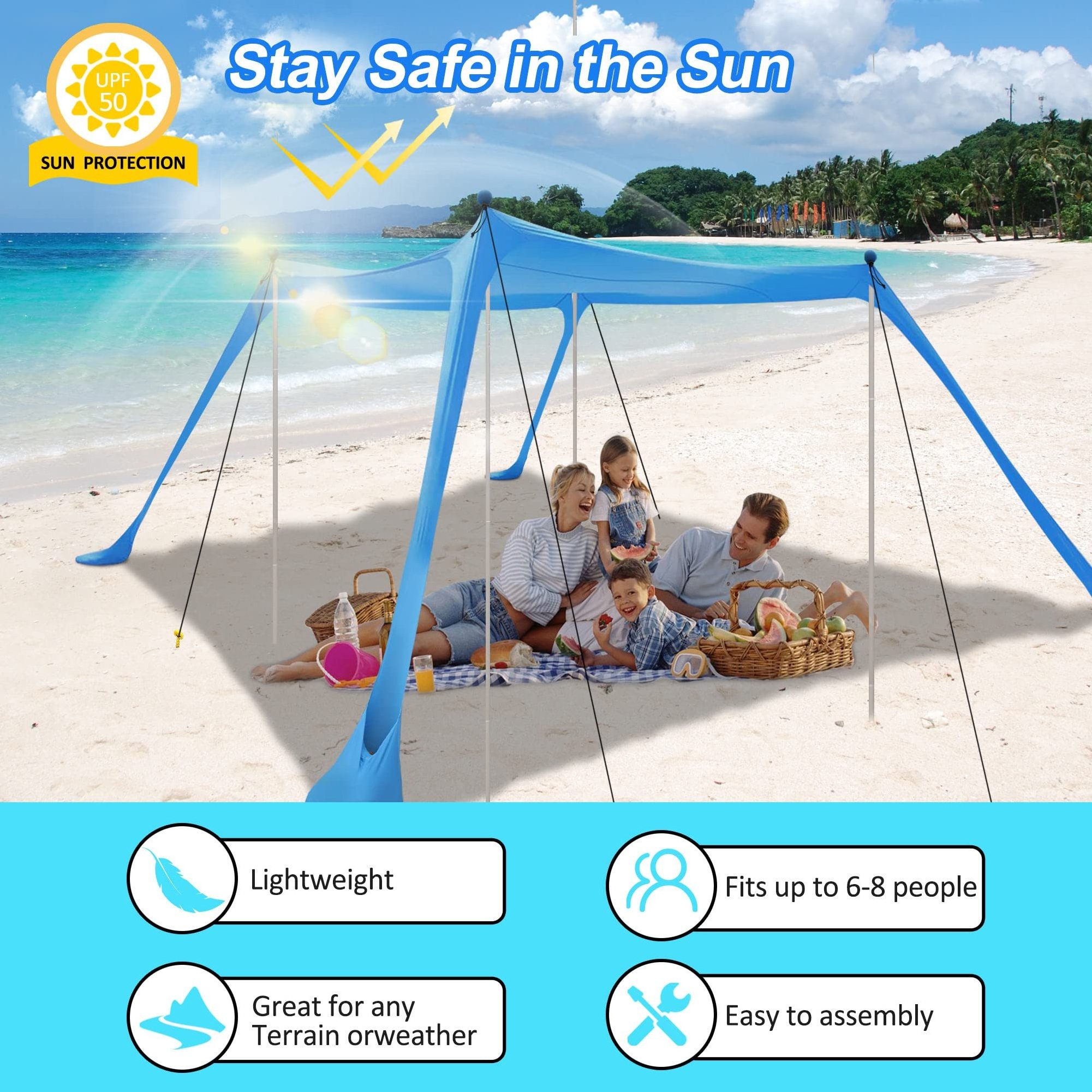 Upf 50+ Uv Protection Portable Air Base Camping Tenda Da Spiaggia Canopy Lycra Tent Shelter Pop Up Beach Tent Sun Shade Shelter