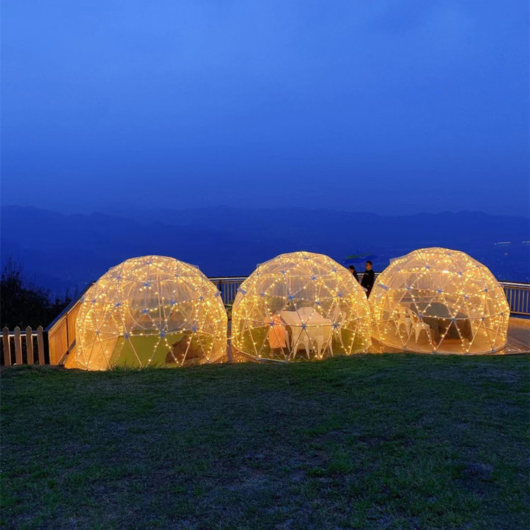 2023 new craze inflatable transparent tent Ball Restaurant outdoor inflatable igloo dome tent transparent clear tent