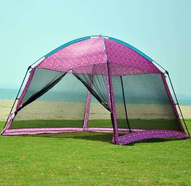 Outdoor Camping Picnic Screen Canopy Sun Shelter Gazebo Patios Shelter 3M Screen House Mesh Tent