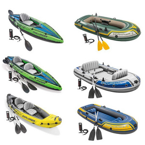 China Wholesale Cheap Sea 2 3 4 Person Kayaks Sport Fishing Tandem Inflatable Kayak Sit In Doble Canoe/Kayak For Sale