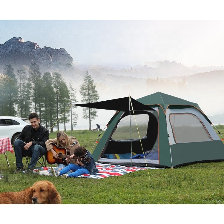 Stain Resistant Solid And Reliable Windproof Screen House Room Outdoor Camping Lagrge Tent