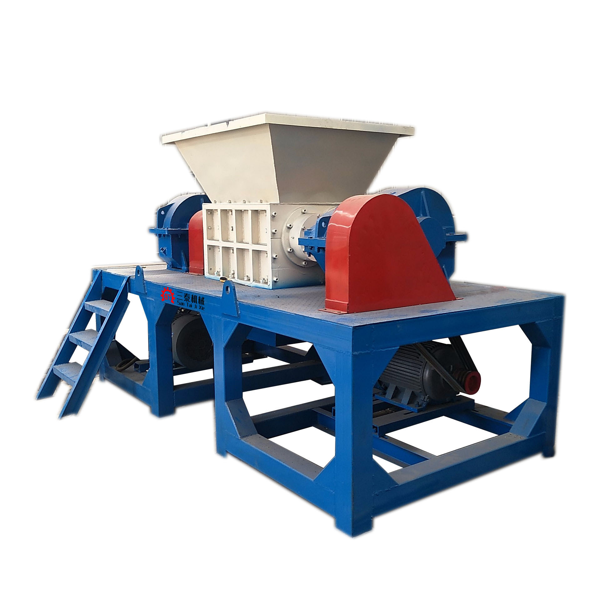 Scrap Car Tire Twin Shaft Shredder Mobility Portable China Manufacturing For Sale Double Shaft Shredder