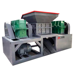 High Quality Household Waste Shredding Equipment Metal Plastic PVC Pe Double Shaft Shredder